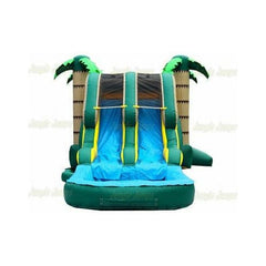 14' H Tropical Double Lane Combo with Pool by Jungle Jumps