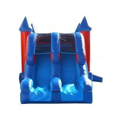 Jungle Jumps Inflatable Bouncers 15'H Blue Double Lane Combo Dry by Jungle Jumps 781880288633 CO-1426-B 15'H Blue Double Lane Combo Dry by Jungle Jumps SKU # CO-1426-B