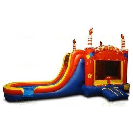 Jungle Jumps Inflatable Bouncers 15'H Cake Combo with Splash Pool by Jungle Jumps CO-1206-B 15' H Red Birthday Combo With Pool by Jungle Jumps SKU#CO-1215-B