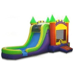 Jungle Jumps Inflatable Bouncers 15'H Castle Combo with Splash Pool II by Jungle Jumps 781880271437 CO-1219-B