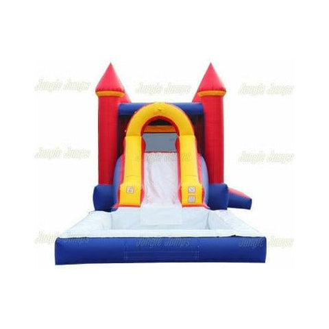 Jungle Jumps Inflatable Bouncers 15' H Cheerful Castle Combo n Pool by Jungle Jumps CO-1489-B 15' H Cheerful Castle Combo n Pool by Jungle Jumps SKU #CO-1489-B