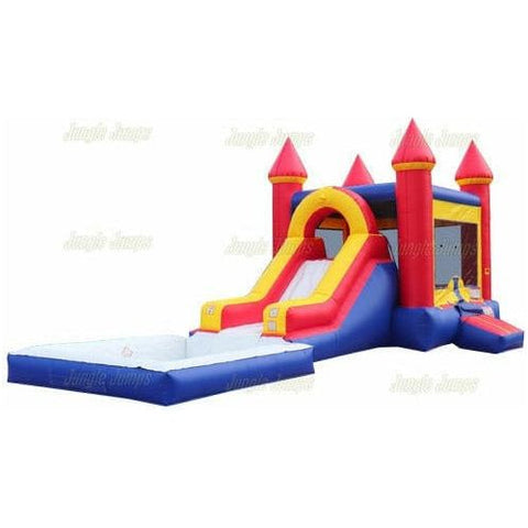 Jungle Jumps Inflatable Bouncers 15' H Cheerful Castle Combo n Pool by Jungle Jumps CO-1489-B 15' H Cheerful Castle Combo n Pool by Jungle Jumps SKU #CO-1489-B