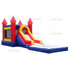 Jungle Jumps Inflatable Bouncers 15' H Cheerful Castle Combo n Pool by Jungle Jumps CO-1489-B 15' H Cheerful Castle Combo n Pool by Jungle Jumps SKU #CO-1489-B