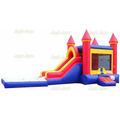 Jungle Jumps Inflatable Bouncers 15' H Cheerful Castle Combo n Pool by Jungle Jumps CO-1489-B 15' H Cheerful Castle Combo n Pool by Jungle Jumps SKU #CO-1489-B