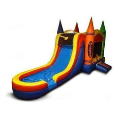 15'H Crayon Combo Splash Pool by Jungle Jumps