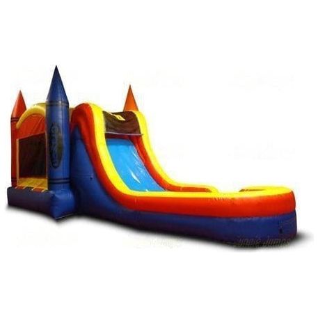 Jungle Jumps Inflatable Bouncers 15'H Crayon Combo Splash Pool by Jungle Jumps CO-1204-B 15'H Crayon Combo Splash Pool by Jungle Jumps SKU#CO-1204-B