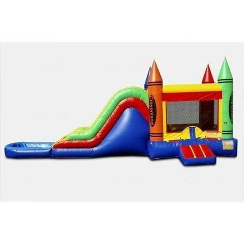 Jungle Jumps Inflatable Bouncers 15'H Crayon Combo Wet/Dry by Jungle Jumps 781880233510 CO-1347-A 15'H Crayon Combo Wet/Dry by Jungle Jumps SKU#CO-1347-A