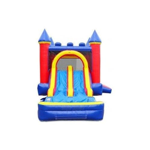 Jungle Jumps Inflatable Bouncers 15' H Double Lane Combo by Jungle Jumps 15' H Double Lane Combo with Pool by Jungle Jumps SKU #CO-1398-B