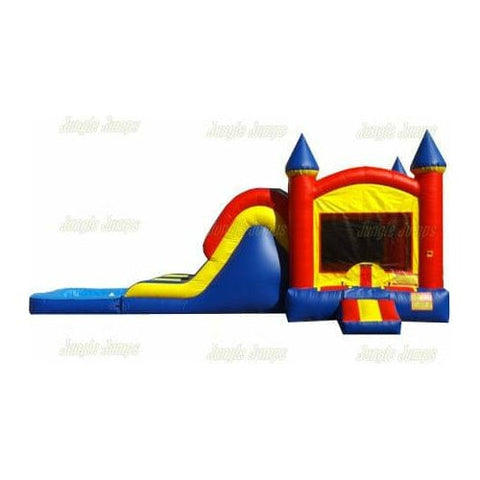 Jungle Jumps Inflatable Bouncers 15' H Double Lane Combo with Pool by Jungle Jumps CO-1398-B 15' H Double Lane Combo with Pool by Jungle Jumps SKU #CO-1398-B
