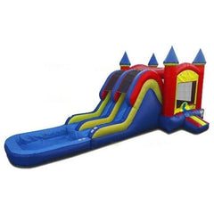 Jungle Jumps Inflatable Bouncers 15' H Double Lane Combo with Pool by Jungle Jumps 781880285113 CO-1398-B 15' H Double Lane Combo with Pool by Jungle Jumps SKU #CO-1398-B