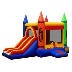 Jungle Jumps Inflatable Bouncers 15'H Double Lane Crayon Dry Combo by Jungle Jumps 781880288466 CO-1508-B 15'H Double Lane Crayon Dry Combo by Jungle Jumps SKU # CO-1508-B