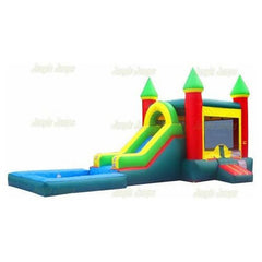 Jungle Jumps Inflatable Bouncers 15' H Front Slide & Pool Combo by Jungle Jumps CO-1049-B 15' H Front Slide & Pool Combo by Jungle Jumps SKU #CO-1049-B