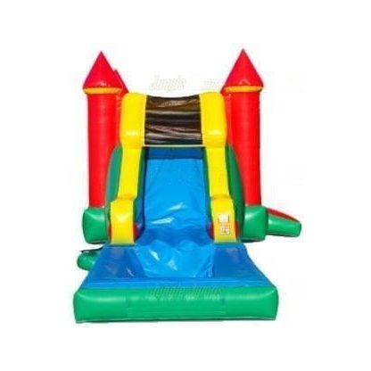 Jungle Jumps Inflatable Bouncers 15'H Green Castle Combo With Pool by Jungle Jumps 781880235422 CO-1537-B 15' H Slick Combo II with Pool by Jungle Jumps SKU#CO-1459-B