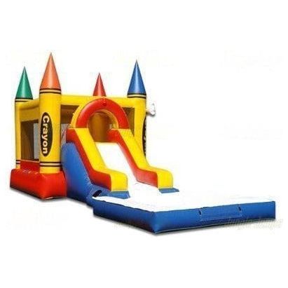 Jungle Jumps Inflatable Bouncers 15'H Happy Crayon Combo with Pool by Jungle Jumps 781880271017 CO-1247-B 15'H Happy Crayon Combo with Pool by Jungle Jumps SKU#CO-1247-B