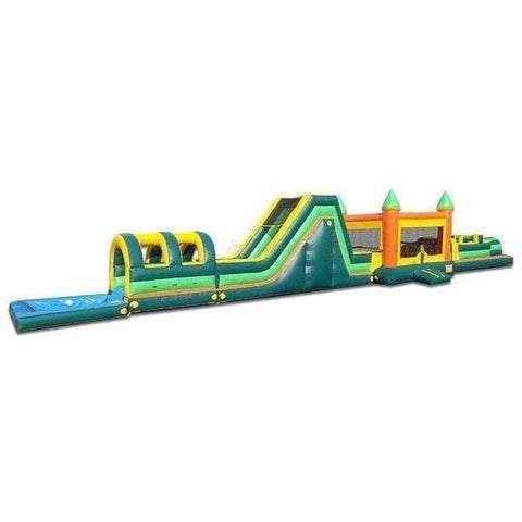 Jungle Jumps Inflatable Bouncers 15'H Jump Slide Obstacle with Slip-n-Slide by Jungle Jumps 15'H Cake Combo with Splash Pool by Jungle Jumps SKU#CO-1206-B