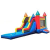 Image of Jungle Jumps Inflatable Bouncers 15'H Multicolor Castle Combo WetDry by Jungle Jumps 781880270966 CO-1587-B 15'H Multicolor Castle Combo WetDry by Jungle Jumps SKU#CO-1587-B