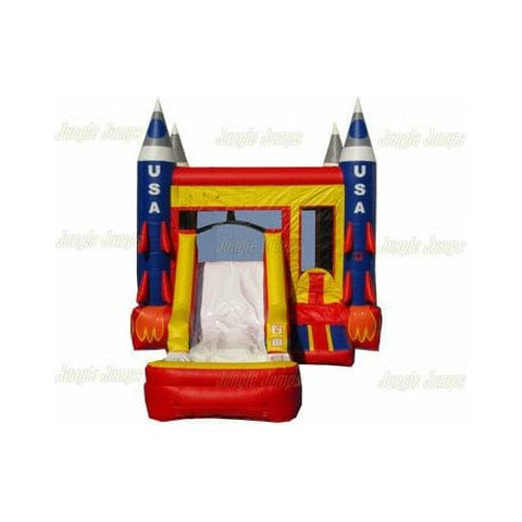 Jungle Jumps Inflatable Bouncers 15' H Rocket Ship Combo with Pool by Jungle Jumps CO-4025-B 15' H Rocket Ship Combo with Pool by Jungle Jumps SKU#CO-4025-B