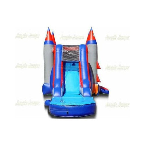 Jungle Jumps Inflatable Bouncers 15' H Rocketship Combo with Pool by Jungle Jumps CO-1214-A 15' H Rocketship Combo with Pool by Jungle Jumps SKU#CO-1214-A
