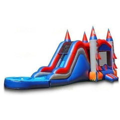 Jungle Jumps Inflatable Bouncers 15' H Rocketship Combo with Pool by Jungle Jumps 781880285625 CO-1214-A 15' H Rocketship Combo with Pool by Jungle Jumps SKU#CO-1214-A