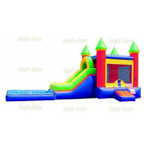 Jungle Jumps Inflatable Bouncers 15' H Side Slide Combo I with Pool by Jungle Jumps CO-1488-B 15' H Side Slide Combo I with Pool by Jungle Jumps SKU #CO-1488-B