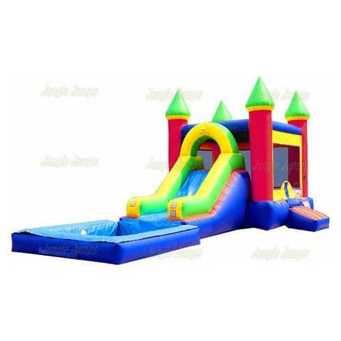 Jungle Jumps Inflatable Bouncers 15' H Side Slide Combo I with Pool by Jungle Jumps CO-1488-B 15' H Side Slide Combo I with Pool by Jungle Jumps SKU #CO-1488-B