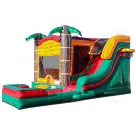 Jungle Jumps Inflatable Bouncers 15'H Tropical Paradise Slide Combo Wet/Dry by Jungle Jumps 781880262619 CO-1582-C