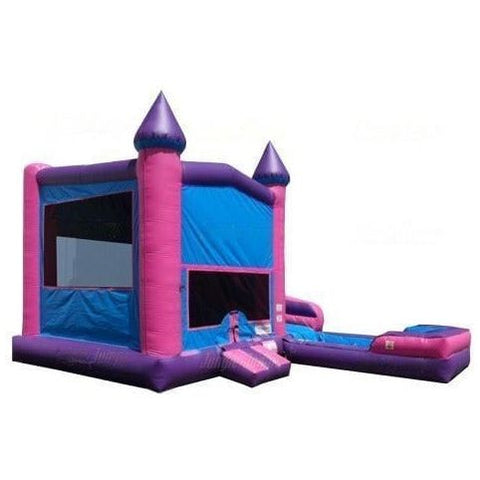 Jungle Jumps Inflatable Bouncers 16'H Pink Modual Castle side Slide Combo Wet/Dry by Jungle Jumps CO-1467-C 16'H Pink Modual Castle side Slide Combo Wet/Dry Jungle Jumps