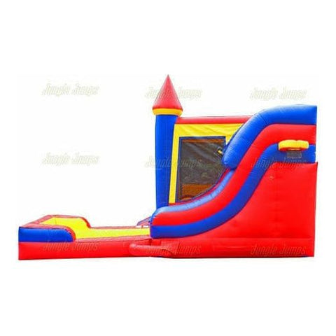 Jungle Jumps Inflatable Bouncers 16' H Primary Castle side Slide Combo Wet/Dry by Jungle Jumps CO-1452-C