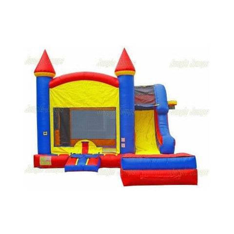 Jungle Jumps Inflatable Bouncers 16' H Primary Castle side Slide Combo Wet/Dry by Jungle Jumps CO-1452-C