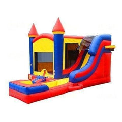 Jungle Jumps Inflatable Bouncers 16' H Primary Castle side Slide Combo Wet/Dry by Jungle Jumps 781880285380 CO-1452-C