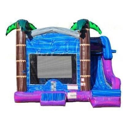 Jungle Jumps Inflatable Bouncers Aloha Side Slide Combo by Jungle Jumps 781880201601 CO-1571-C Aloha Side Slide Combo by Jungle Jumps SKU#CO-1571-C