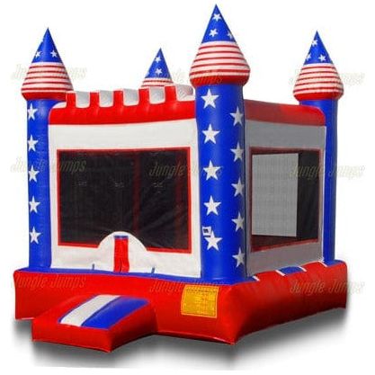 Jungle Jumps Inflatable Bouncers American Bounce House by Jungle Jumps American Bounce House by Jungle Jumps SKU#BH-2017-B/BH-2017-C