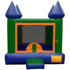Blue and Green Mini Castle by Jungle Jumps