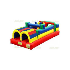 12'H Colorful Slide Obstacle Course by Jungle Jumps