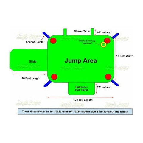 Jungle Jumps Inflatable Bouncers Copy of Double Lane Combo Dry by Jungle Jumps Double Lane Combo Dry by Jungle Jumps SKU # CO-1474-B