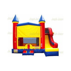 Jungle Jumps Inflatable Bouncers Modual Castle side Slide Combo by Jungle Jumps 781880288817 CO-1444-C Modual Castle side Slide Combo by Jungle Jumps SKU # CO-1444-C