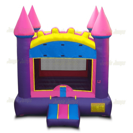 Jungle Jumps Inflatable Bouncers Pink Castle Jump by Jungle Jumps 781880289579 BH-1180-B Pink Castle Jump by Jungle Jumps SKU # BH-1180-B