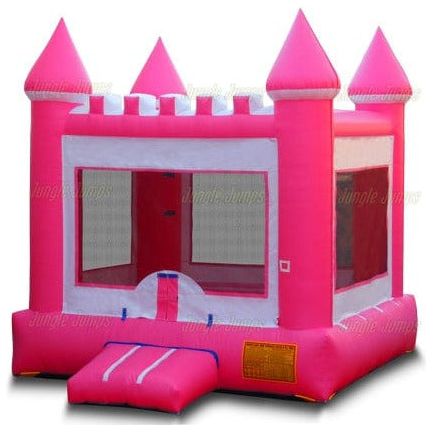 Jungle Jumps Inflatable Bouncers Pink & White Castle by Jungle Jumps Pink & White Castle by Jungle Jumps SKU #BH-2027-B/BH-2027-C