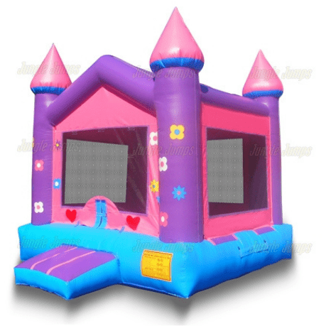 Jungle Jumps Inflatable Bouncers Princess V-Roof Castle by Jungle Jumps 781880289852 BH-1202-B Princess V-Roof Castle by Jungle Jumps SKU # BH-1202-B