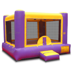 10'H Purple n Yellow Bounce House by Jungle Jumps SKU #BH-1175-B