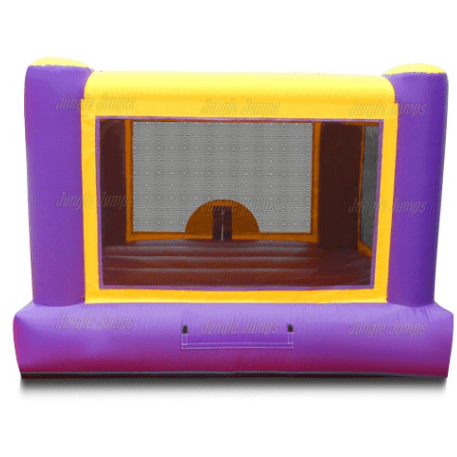 10'H Purple n Yellow Bounce House by Jungle Jumps SKU #BH-1175-B