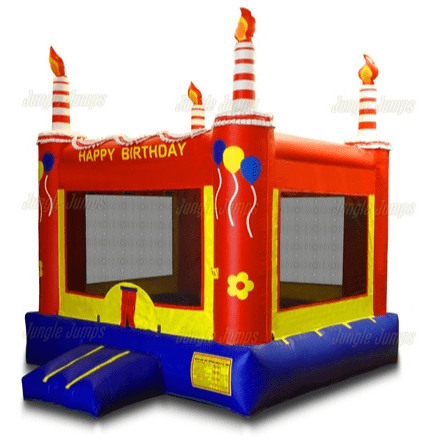 Jungle Jumps Inflatable Bouncers Red Birthday Cake by Jungle Jumps 781880289531 BH-1132-B Red Birthday Cake by Jungle Jumps SKU # BH-1132-B