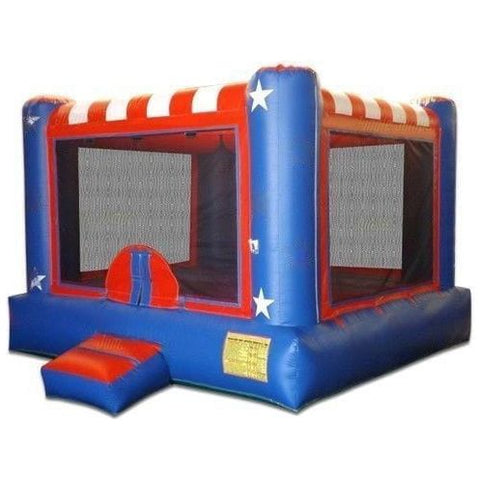 Jungle Jumps Inflatable Bouncers USA Bounce House by Jungle Jumps 781880203827 BH-2103-B USA Bounce House by Jungle Jumps SKU #BH-2103-B