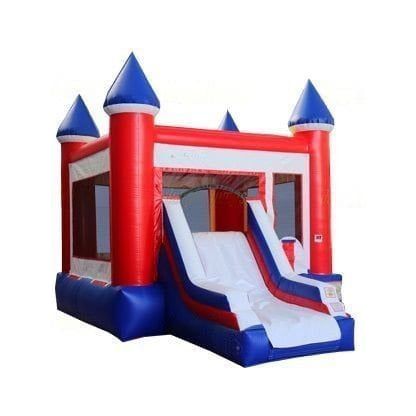 Jungle Jumps Inflatable Bouncers USA Front Slide Combo by Jungle Jumps USA Front Slide Combo by Jungle Jumps SKU #CO-1066-B/CO-1066-C