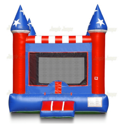 Jungle Jumps Inflatable Bouncers USA Moonwalk by Jungle Jumps 781880288985 BH-1094-B USA Moonwalk by Jungle Jumps SKU # BH-1094-B