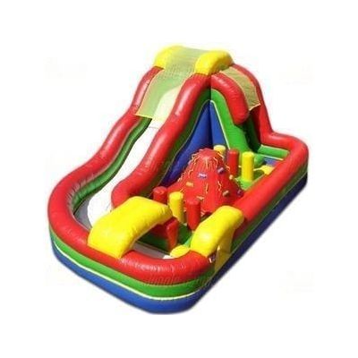 Jungle Jumps Water Parks & Slides 13'H Inside Obstacle Course & Slide II by Jungle Jumps 781880215622 IN-OC114-A 13'H Inside Obstacle Course & Slide II by Jungle Jumps SKU#IN-OC114-A