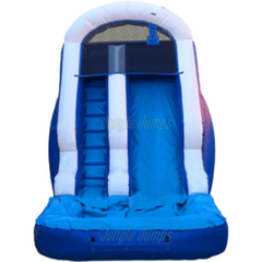 14'H Blue Water Slide by Jungle Jumps