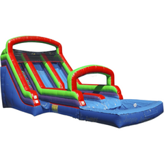 Jungle Jumps Water Parks & Slides 14'H Double Lane Waterslide by Jungle Jumps 781880263043 SL-WS172-M 14'H Double Lane Waterslide by Jungle Jumps SKU# SL-WS172-M