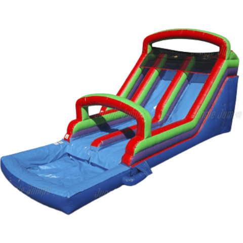 Jungle Jumps Water Parks & Slides 14'H Double Lane Waterslide by Jungle Jumps 18'H Rippling Tide with Pool by Jungle Jumps SKU# SL-1266-B