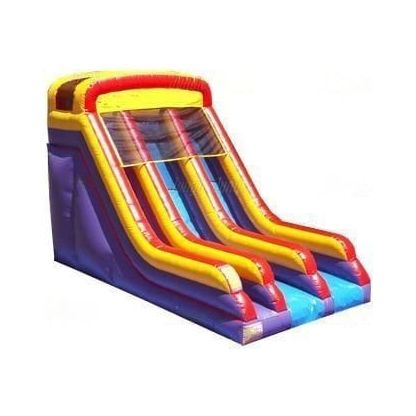 Jungle Jumps Water Parks & Slides 14 x 23 x 16 Multi Color Double Lane by Jungle Jumps SL-1260-A 18'H Surfs Up by Jungle Jumps SKU#SL-1187-B